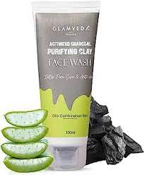 Glamveda Activated Charcoal Clay Detox & Anti Acne Face Wash