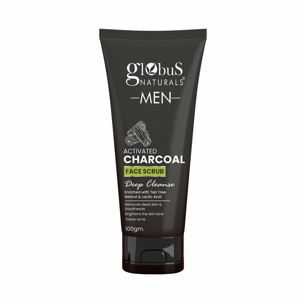 Globus Naturals Anti Pollution & Anti Acne Charcoal Face Scrub
