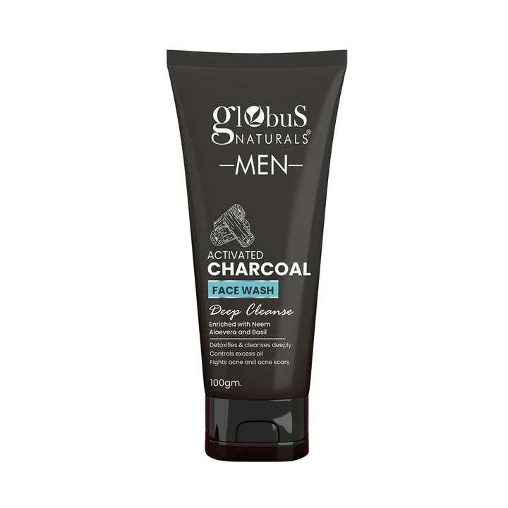 Globus Naturals Anti Pollution & Anti Acne Charcoal Face Wash