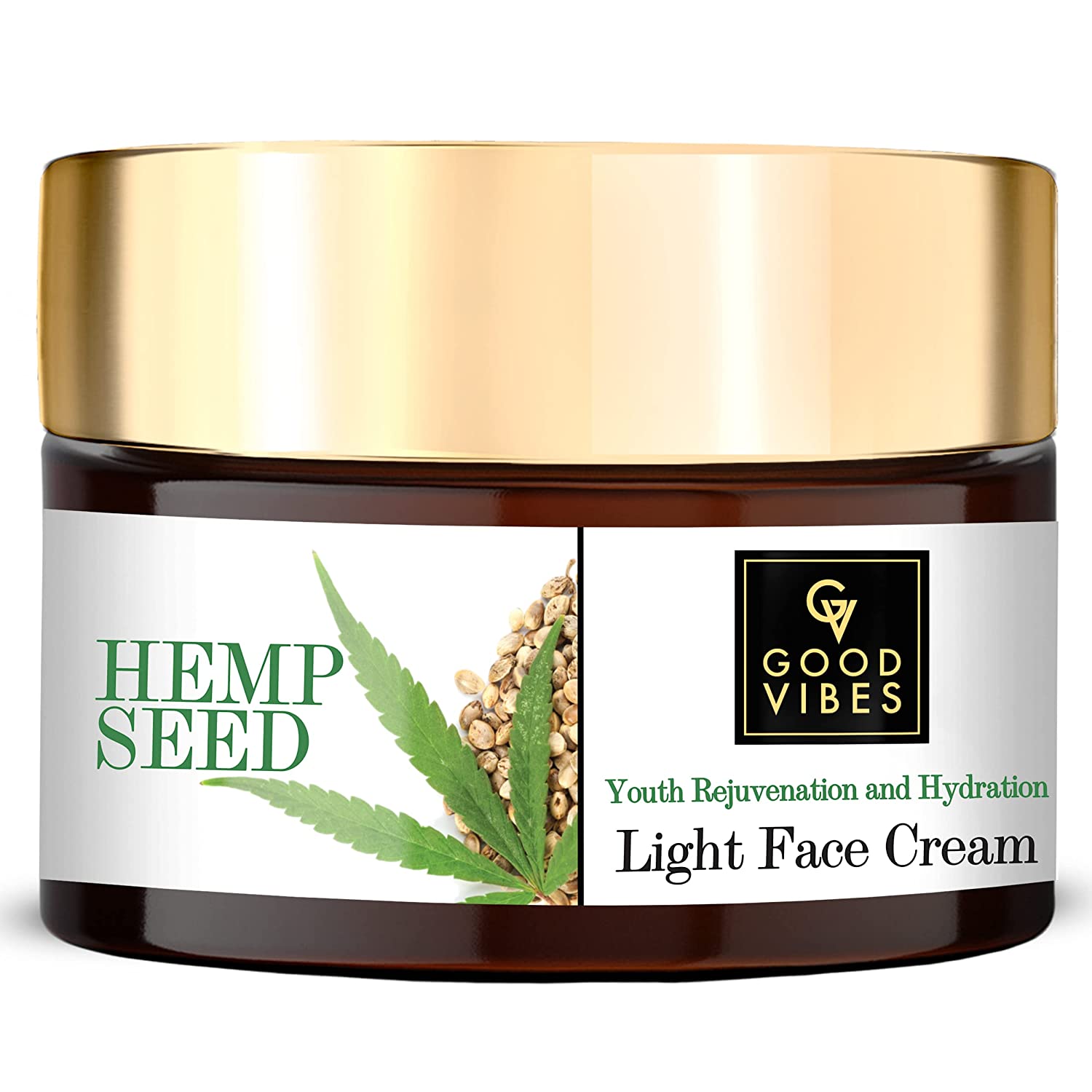 Good Vibes Hemp Seed Youth Rejuvenation and Hydration Light Face Cream 