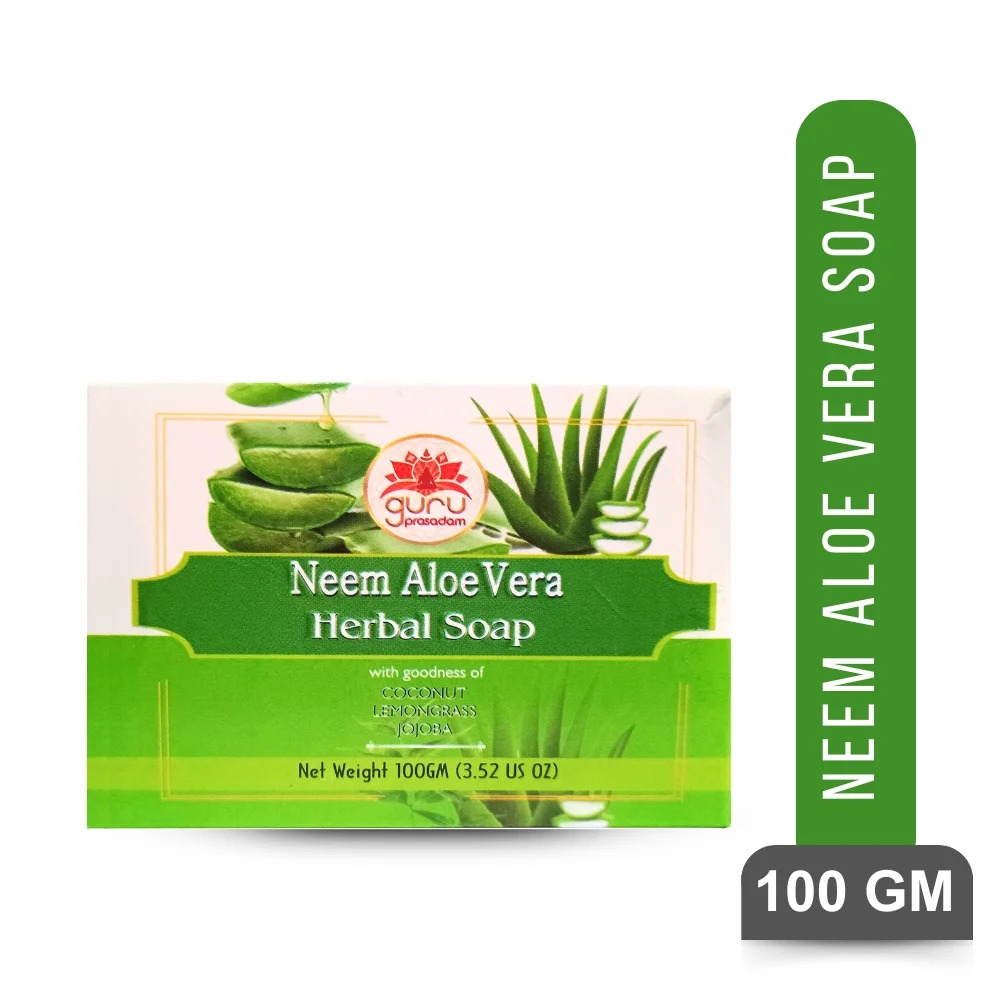Guru Prasadam Neem Aloe Vera Herbal Soap