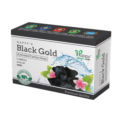 Happy Herbal Care Black Gold Carbon Soap