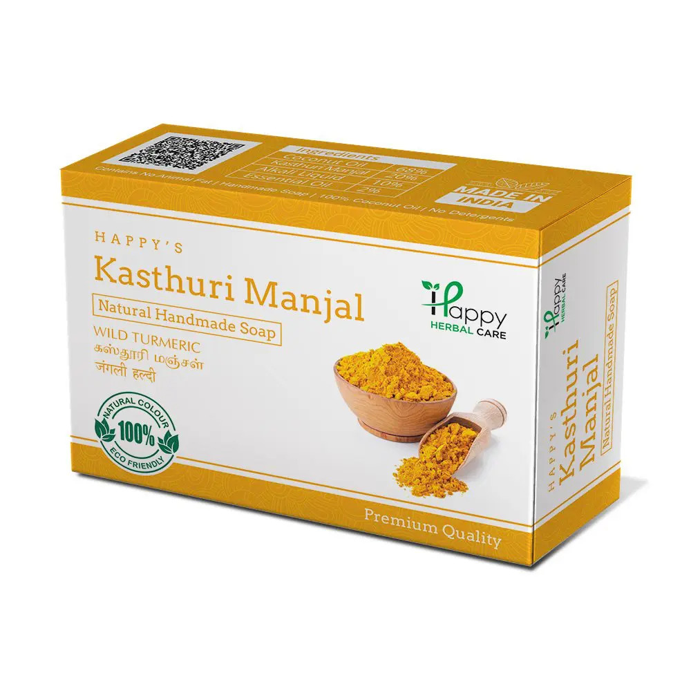 Happy Herbal Care Kasthuri Manjal Soap