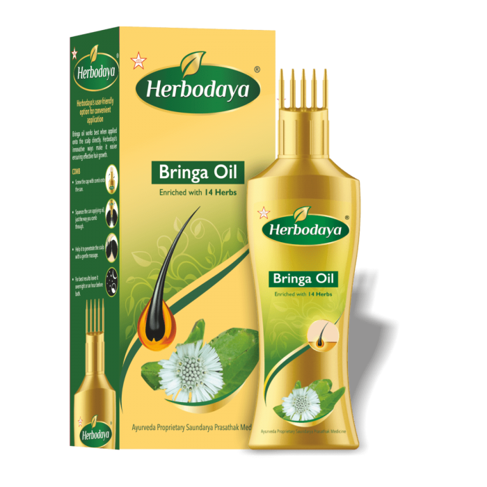 Herbodaya Bringa Hair Oil - Enriched with 14 Herbs