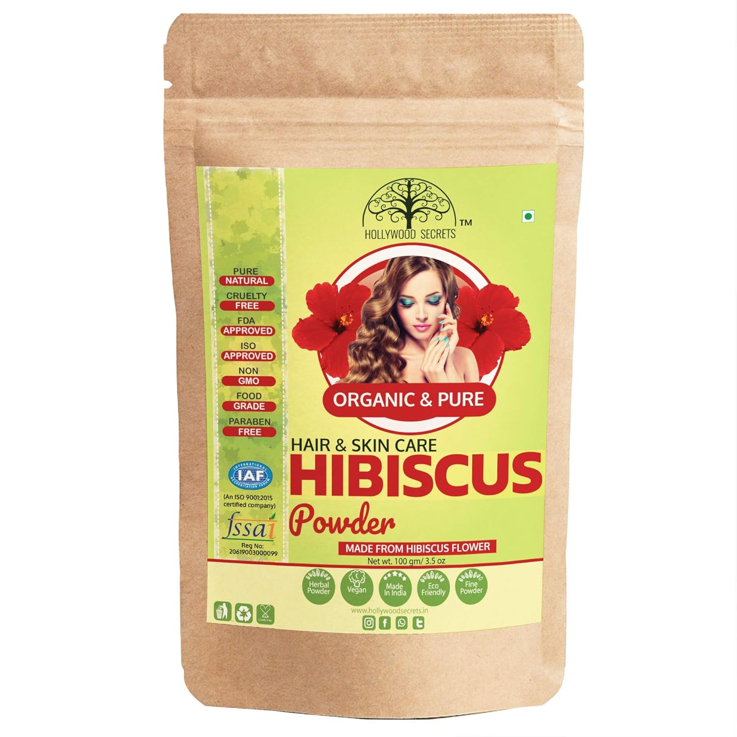 Hollywood Organic Hibiscus Powder
