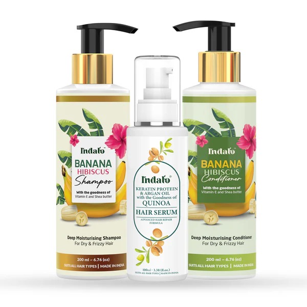 Indalo Dry & Frizzy Hair Repair Combo