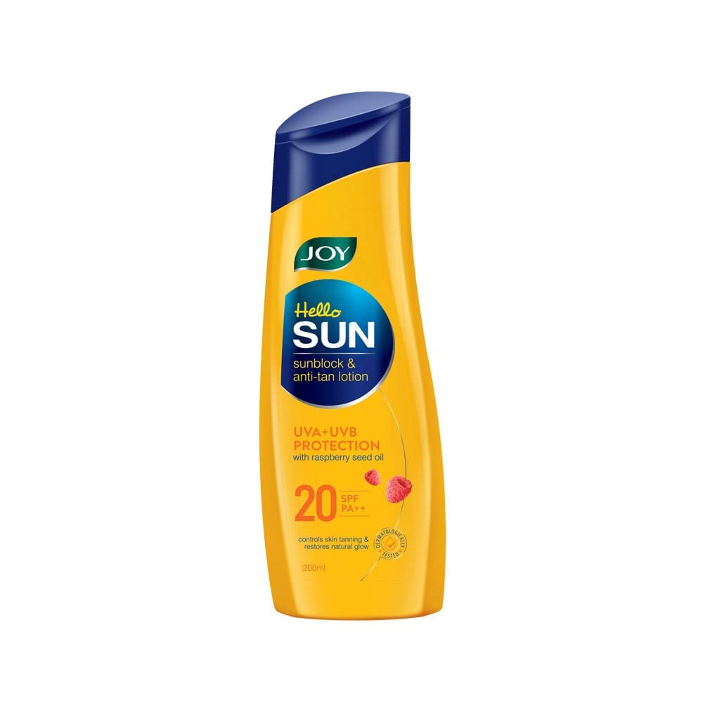 Joy Hello Sun SPF 20 Sunblock & Anti-Tan Lotion