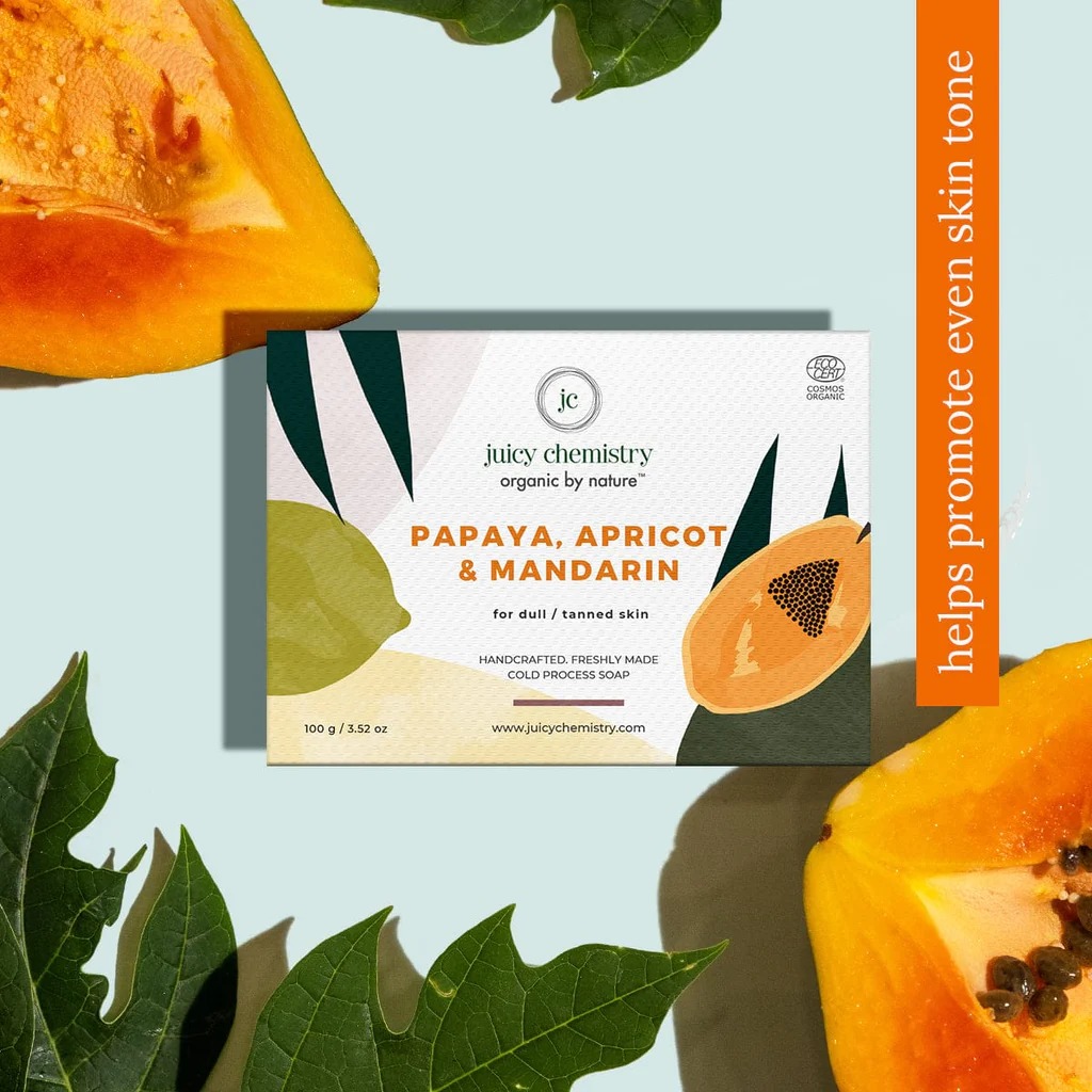 Juicy Chemistry Papaya, Apricot and Mandarin Soap