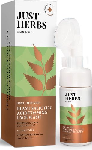 Just Herbs Plant Salicylic Acid Foaming Face Wash