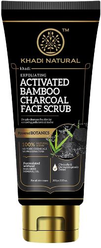 Khadi Natural Activated Bamboo Charcoal Face Scrub