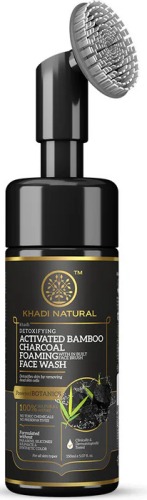 Khadi Natural Activated Bamboo Charcoal Foaming Face Wash
