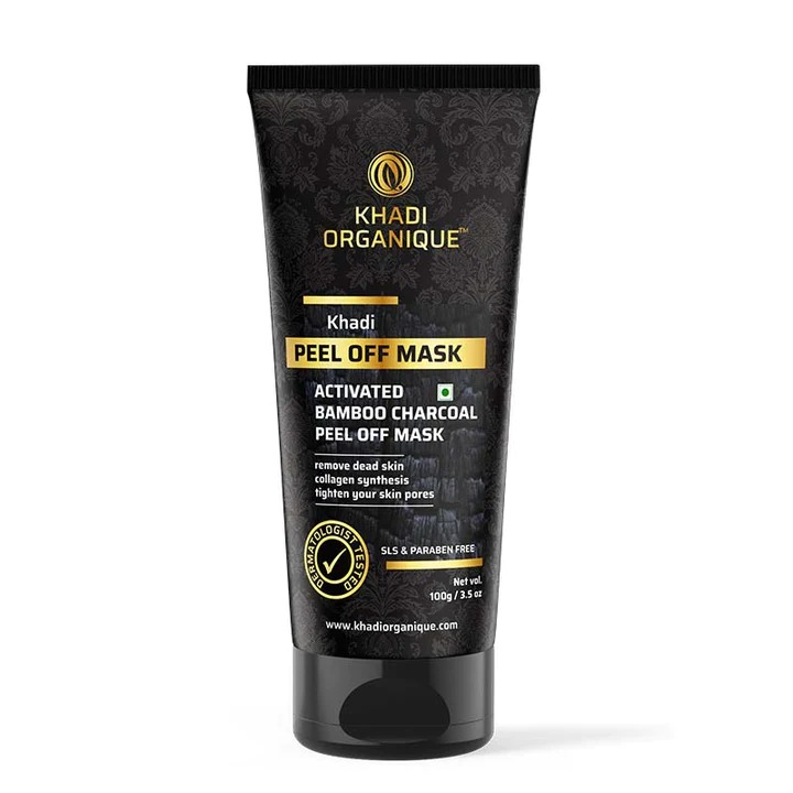 Khadi Organique Activated Bamboo Charcoal Peel Off Mask