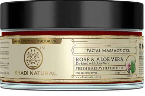 Khadi Rose And Aloevera Face Massage Gel