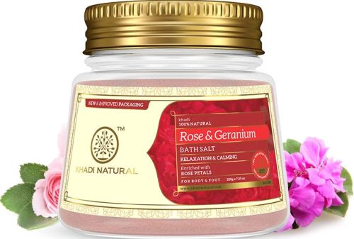 Khadi Rose And Geranium With Rose Petals