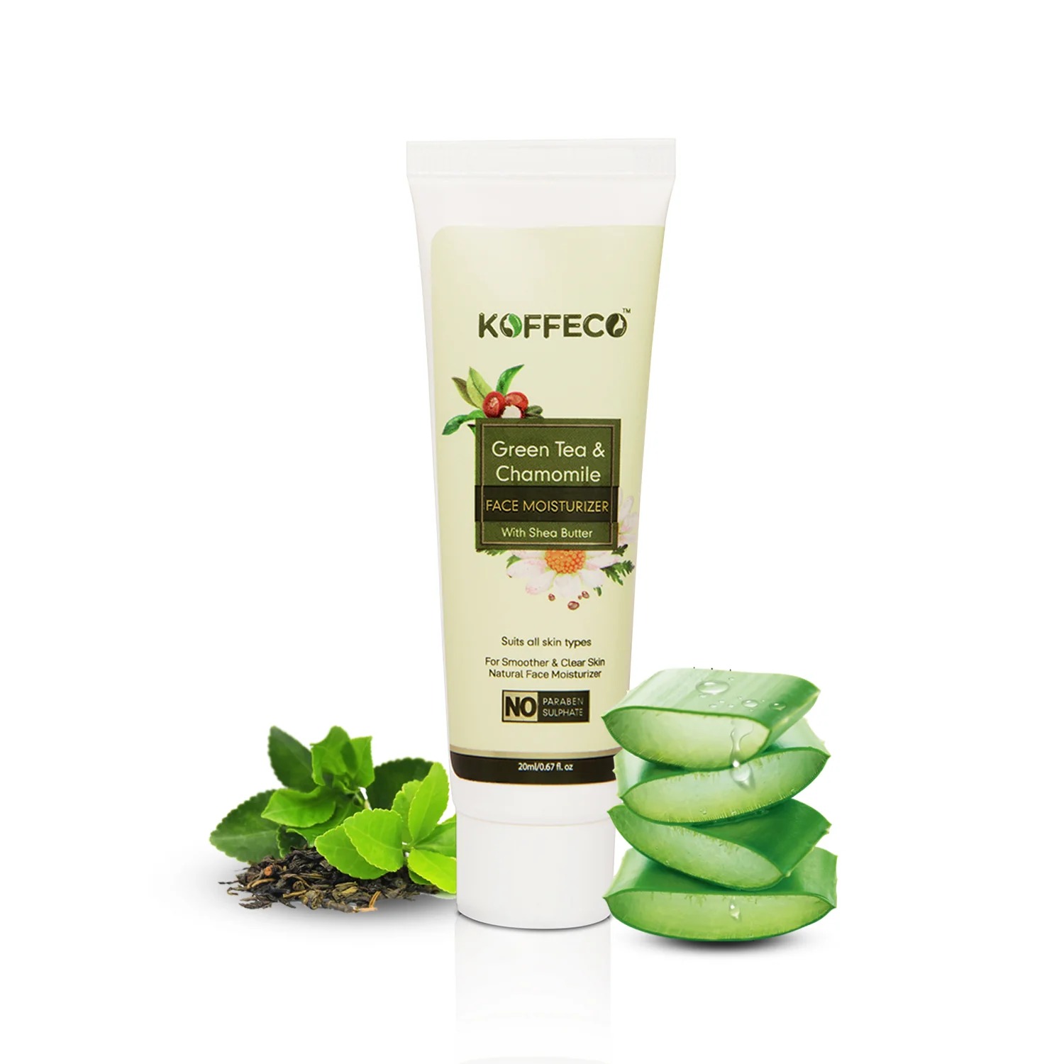 Koffeco Green Tea & Chamomile Face Moisturizer 