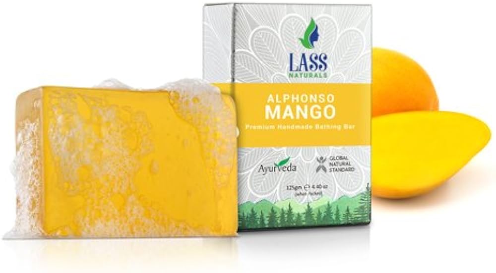 Lass Naturals Alphonso Mango Handmade Premium Bathing Soap