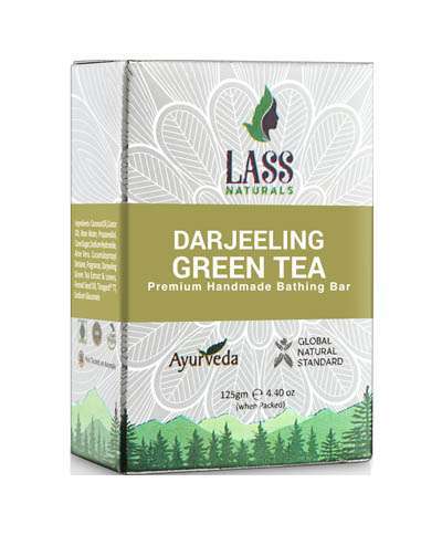 Lass Naturals Darjeeling Green Tea Handmade Premium Bathing Soap