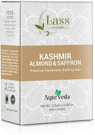 Lass Naturals Kashmir Almond & Saffron With Milk Handmade Premium Bathing Soap