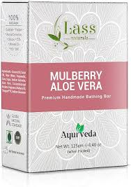 Lass Naturals Mulberry Aloe Vera Handmade Premium Bathing Soap