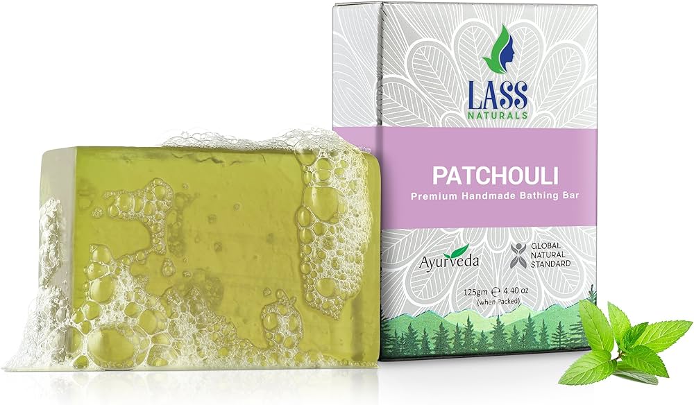 Lass Naturals Patchouli Handmade Premium Bathing Soap