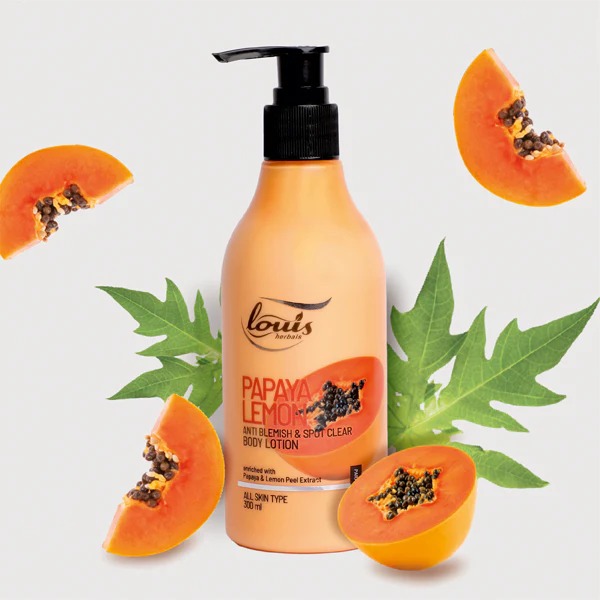 Louis Herbals Papaya Lemon Anti Blemish & Spot Clear Body Lotion
