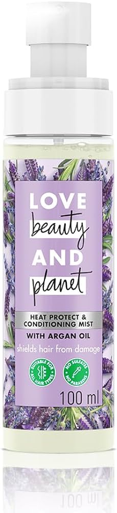 Love Beauty and Planet Argan Oil Heat Protect & Conditioning Mist