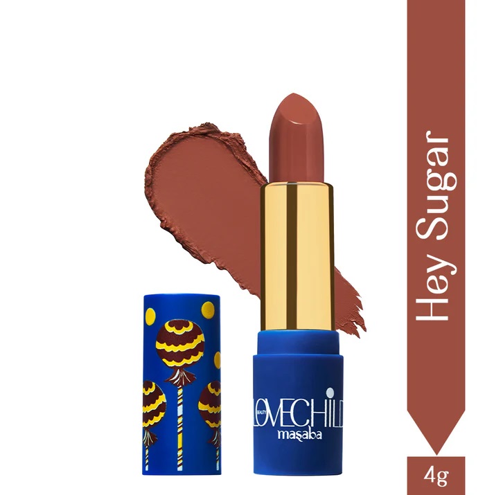 Lovechild Masaba Hey Sugar- Luxe-Matte Lipstick (Nude Brown) Velvet Matte Finish
