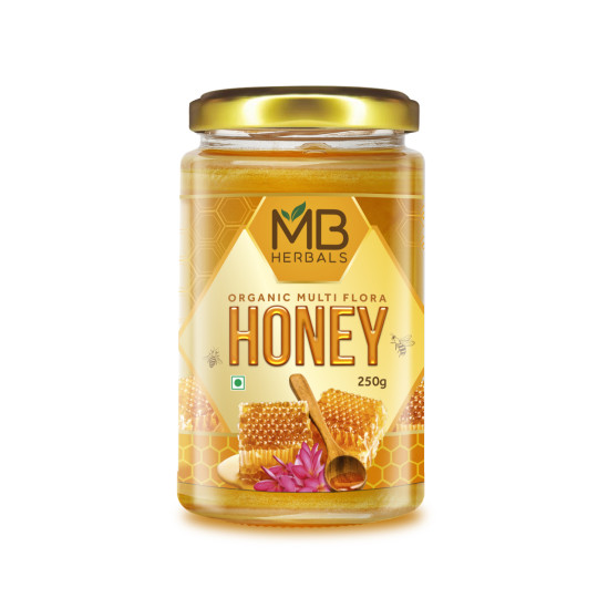 MB Herbals Organic Raw Honey 