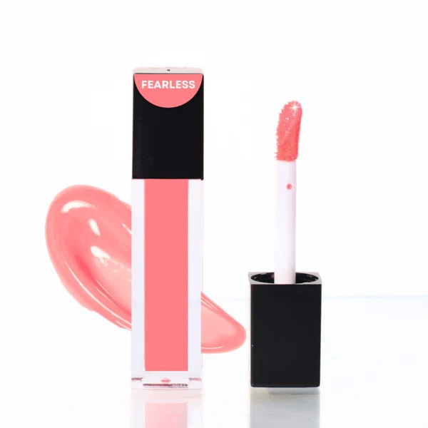 M&U Skin and Beauty Fearless Peach Pink Lip Gloss