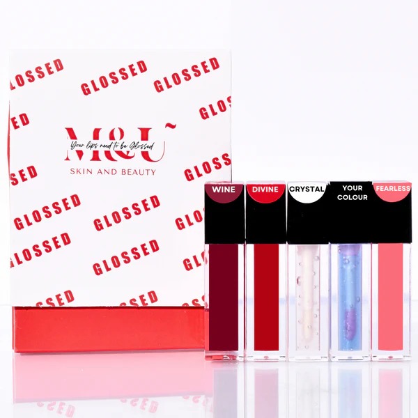 M&U Skin and Beauty Glossed High Shine Lip Gloss Kit
