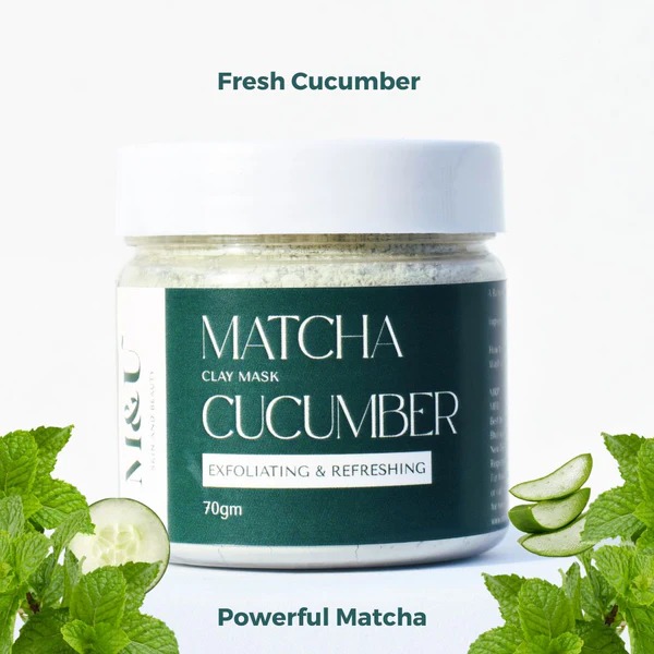 M&U Skin and Beauty Matcha & Cucumber Acne Clearing Clay Mask