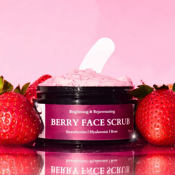 M&U Skin and Beauty Sugar Rush Berry Foaming Face Scrub