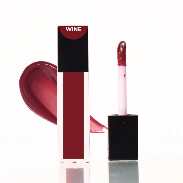 M&U Skin and Beauty Wine Maroon Red Lip Gloss