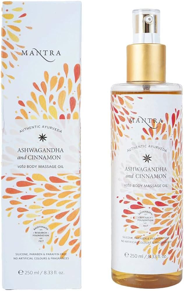 Mantra Herbal Ashwagandha And Cinnamon Vata Body Massage Oil
