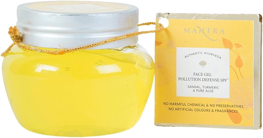 Mantra Herbal Face Gel Pollution Defense SPF+ Sandal, Turmeric & Pure Aloe