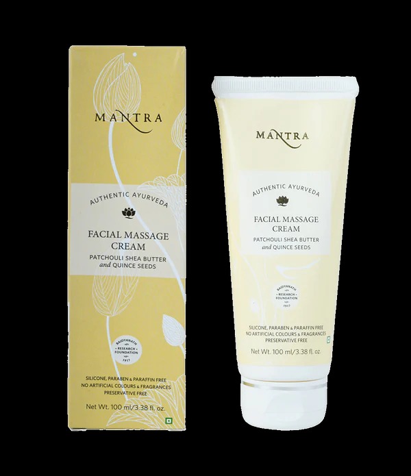 Mantra Herbal Facial Massage Cream Patchouli Shea Butter and Quince Seeds