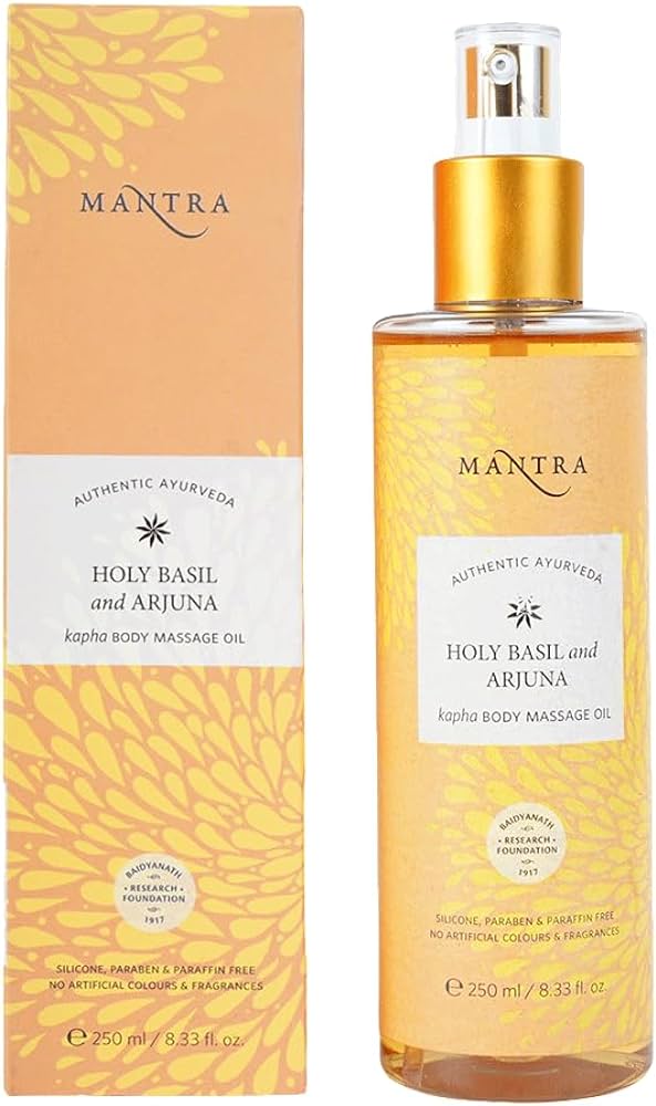 Mantra Herbal Holy Basil And Arjuna Kapha Body Massage Oil