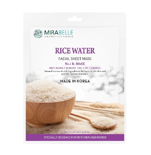 Mirabelle Korea Rice Water Facial Sheet Mask
