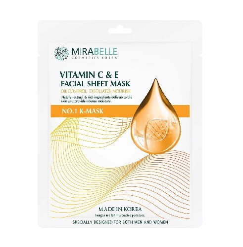 Mirabelle Korea Vitamin C & E Facial Sheet Mask