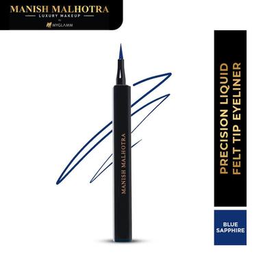 MyGlamm Manish Malhotra Precision Liquid Felt Tip Eyeliner - Blue Sapphire
