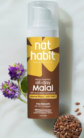 Nat Habit All-Day Face Malai - Above 35Yrs - Hot Dry Weather