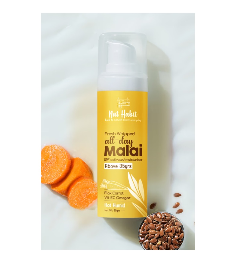 Nat Habit All-Day Face Malai - Above 35Yrs - Hot Humid Weather