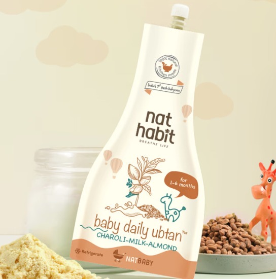 Nat Habit Baby Daily Ubtan Charoli Milk Almond 