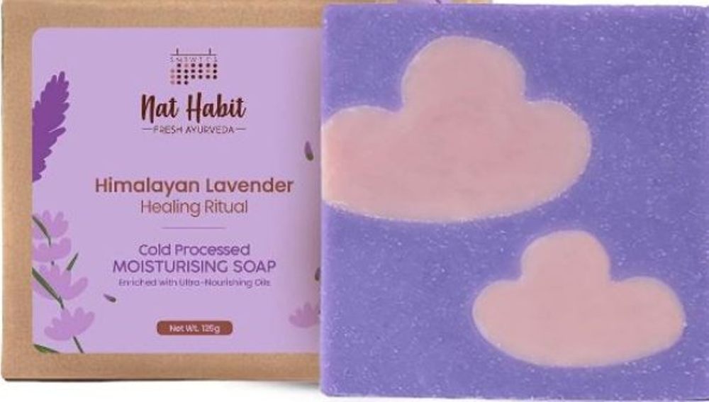 Nat Habit Cold Processed Himalayan Lavender Moisturising Soap