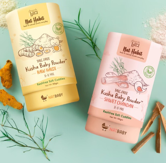 Nat Habit Kusha Baby Powder Combo 