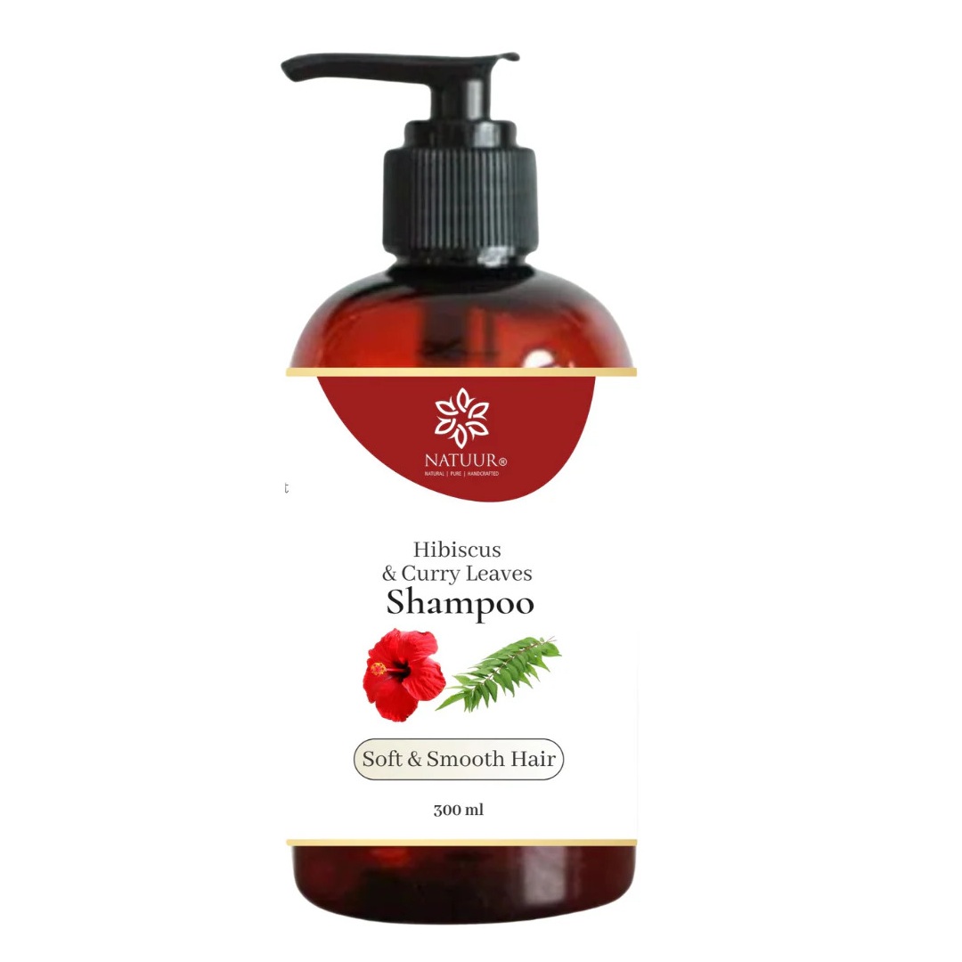Natuur Natural Hibiscus Shampoo With Curry Leaves & Aloe Vera