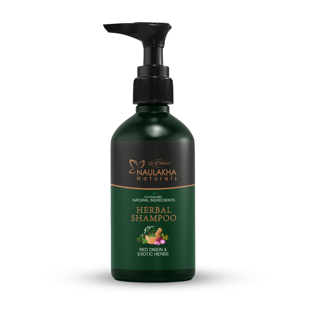 Naulakha Natural Herbal Shampoo With Red Onion and Exotic Herbs