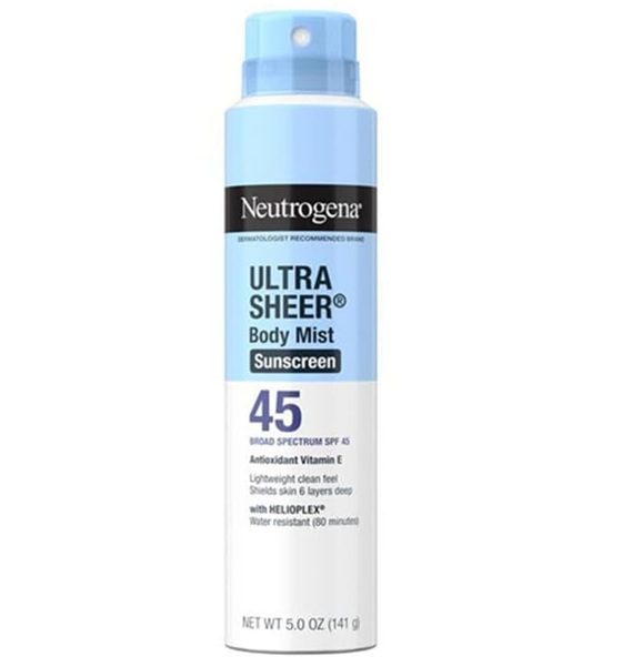 Neutrogena Ultra Sheer Body Mist Sunscreen SPF 45