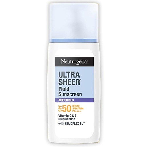 Neutrogena Ultrasheer Age Shield Fluid Sunscreen SPF 50+ PA++++