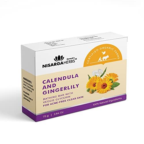 Nisarga Calendula & Gingerlily Soap